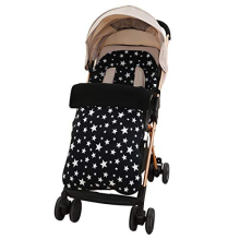 Universal Premium Pushchair Footmuff ,Cosy Toes Fleece Lined Universal Fitting for Pushchairs Strollers Prams Buggy(Black)