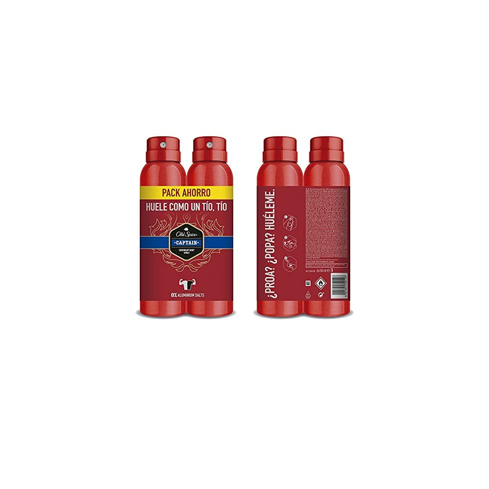 Captain Deodorant Spray 150ml Set 2 Pieces 2019305810