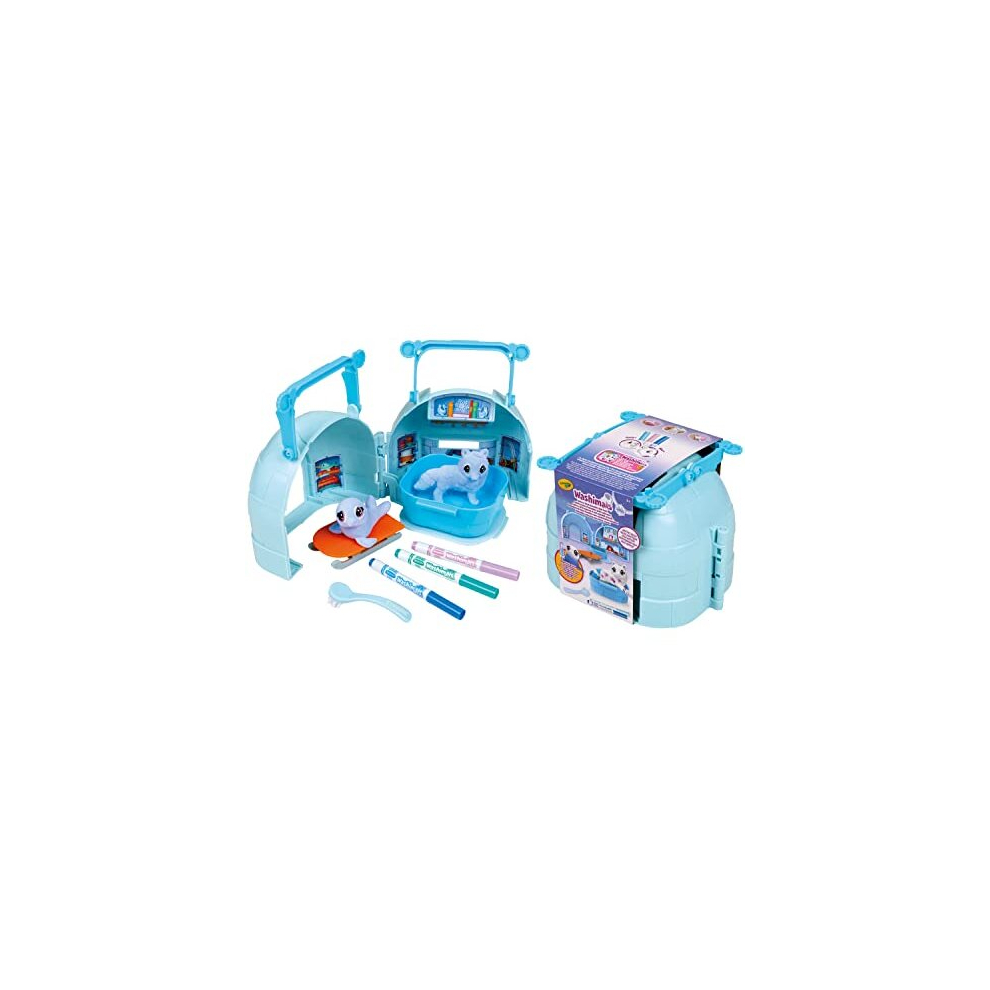 Crayola - Washimals Adventure Arctic Igloo Set For Painting And Bathing For Puppies, Creative Activity And Gift For Children From 3 Years - 74-7477