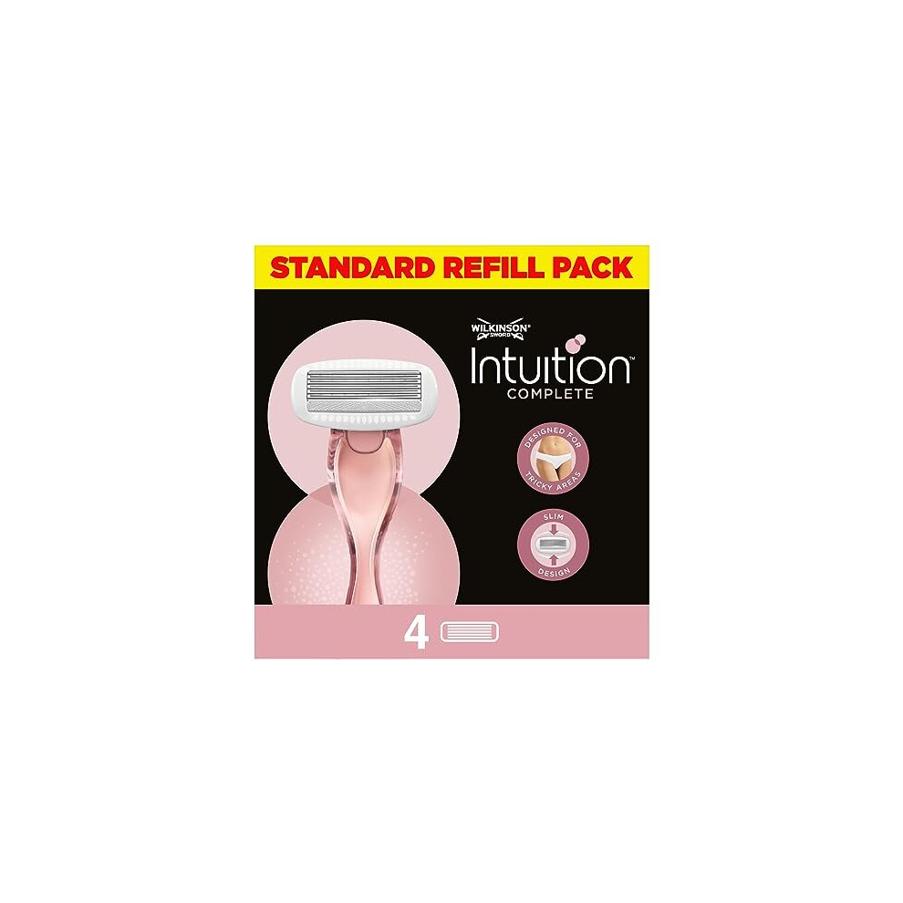 Wilkinson Sword Intuition Complete â 4 Women's Hair Removal Blades Refills