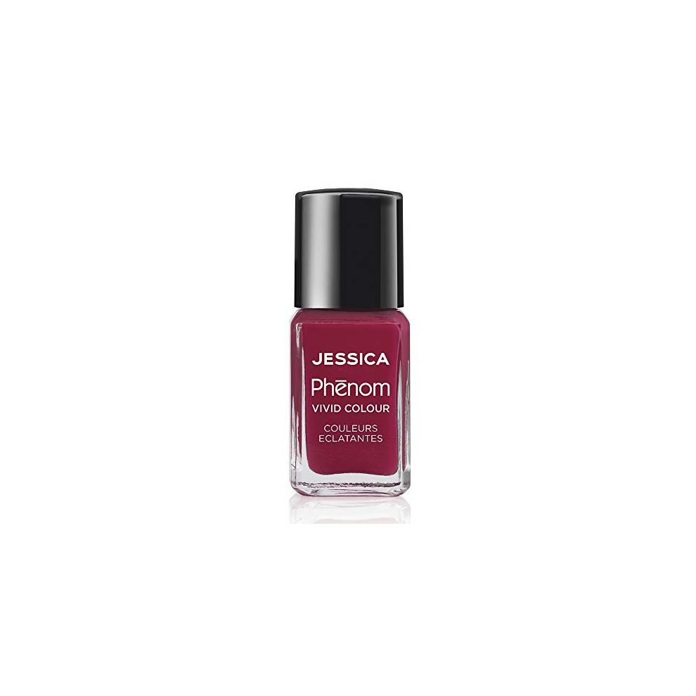 | Phenom Vivid Colour Nail Polish | Long-lasting Gel-like Nail Polish without UV Lights coming in vivid & pigmented colours | Parisian Passion | 14 ml