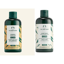 Ginger Shampoo Conditioner Set 250ml each Vegan new formula itchy scalp anti dandruff