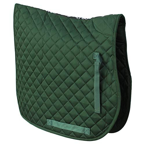 Cotton Quilted Saddle Cloth - Full - Green