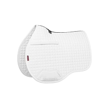 General Purpose Cotton Square Saddle Pad - English Saddle Pads for Horses - Equestrian Riding Equipment and Accessories (White - Large)