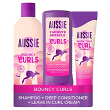 Curls Shampoo and Conditioner Set with Leave In Conditioner Curl Cream, Curly Hair Products with Coconut Oil, Jojoba Oil & Macadamia Nut Oil 300/225 /