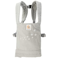 Baby Doll Carrier, Toddler Backpack for Dolls & Cuddly Toy for Children (1 -3 yrs), 100% Cotton, Galaxy Grey