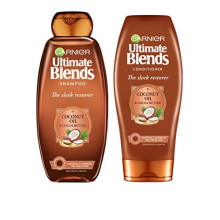 Ultimate Blends Shampoo & Conditioner Set | Sleek Restorer With Coconut Oil & Cocoa Butter Smoothing for Sleek, Smooth, Frizz-Free Hair | 360 ml |