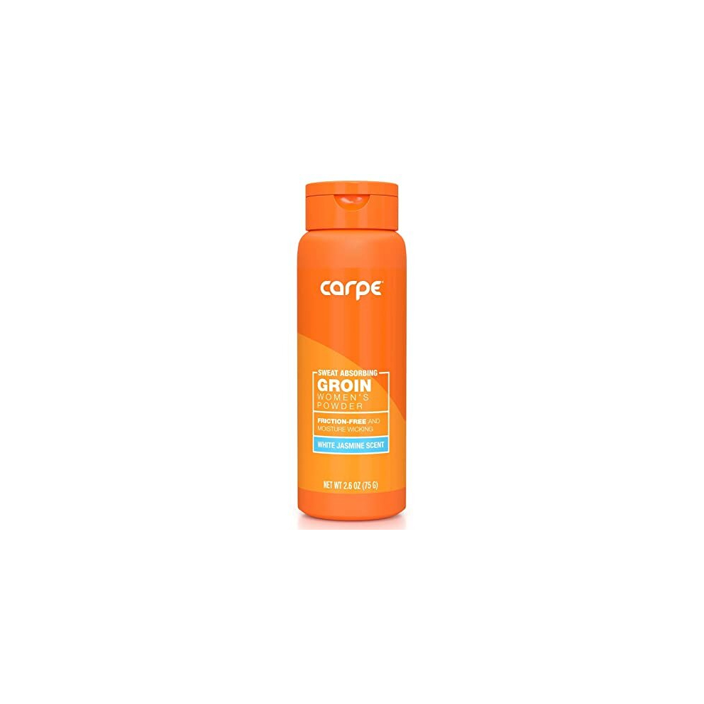 Carpe No-Sweat Groin Powder (For Women) - Designed For Maximum Sweat Absorption - Mess And Friction Free, Stop Chafing