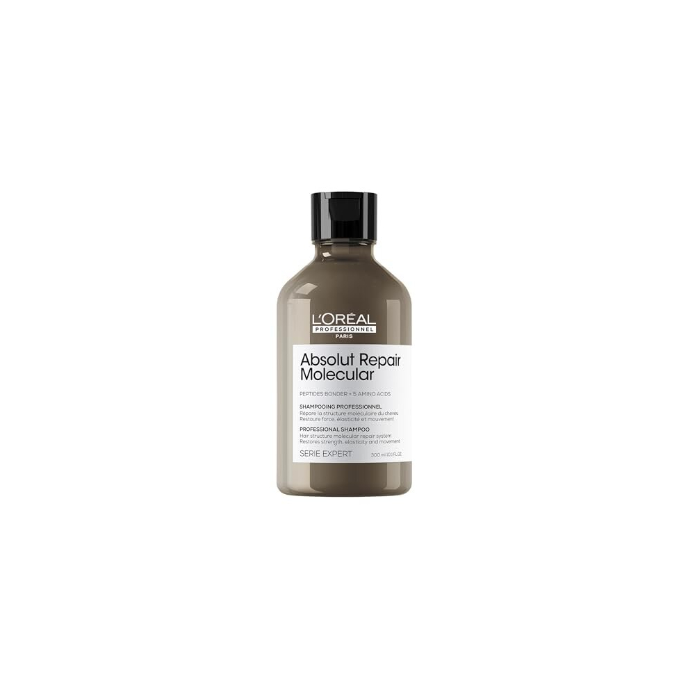 L’oréal Paris L'oréal Professionnel, Absolut Repair Molecular Hair Shampoo, Sulfate-Free, Repairs Damage And Restores Strength, For All Damaged Hair Types, Serie
