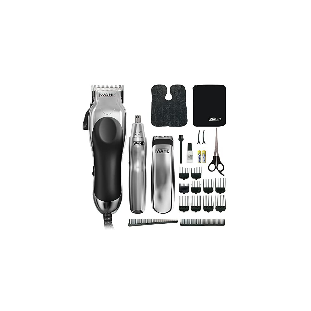 3-in-1 Chrome Pro Deluxe Head Shaver Men's Hair Clippers, Nose Hair Trimmer For Men, Beard Trimmer Men, Hair Trimmer, Stubble Trimmer, Male Grooming