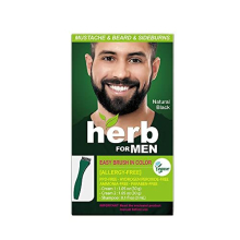 Herb For Men, PPD & Ammonia Free Mustache & Beard Dye, Vegan Natural Ingredients, Odorless, No More Skin Irritations from Coloring for Sensitive Skin