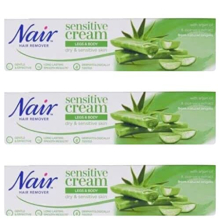 Nair Hair Removal Cream Packs of 3 (Sensitive (Camellia Oil 80ml) Pack of 3)