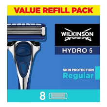 - Hydro 5 Skin Protection For Men | Hydrating Gel and Precision Trimmer | Pack of 8 Razor Blade Refills