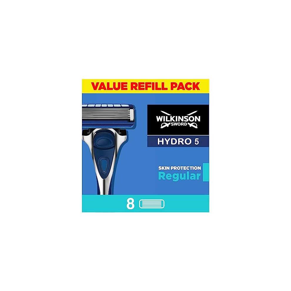 - Hydro 5 Skin Protection For Men | Hydrating Gel and Precision Trimmer | Pack of 8 Razor Blade Refills