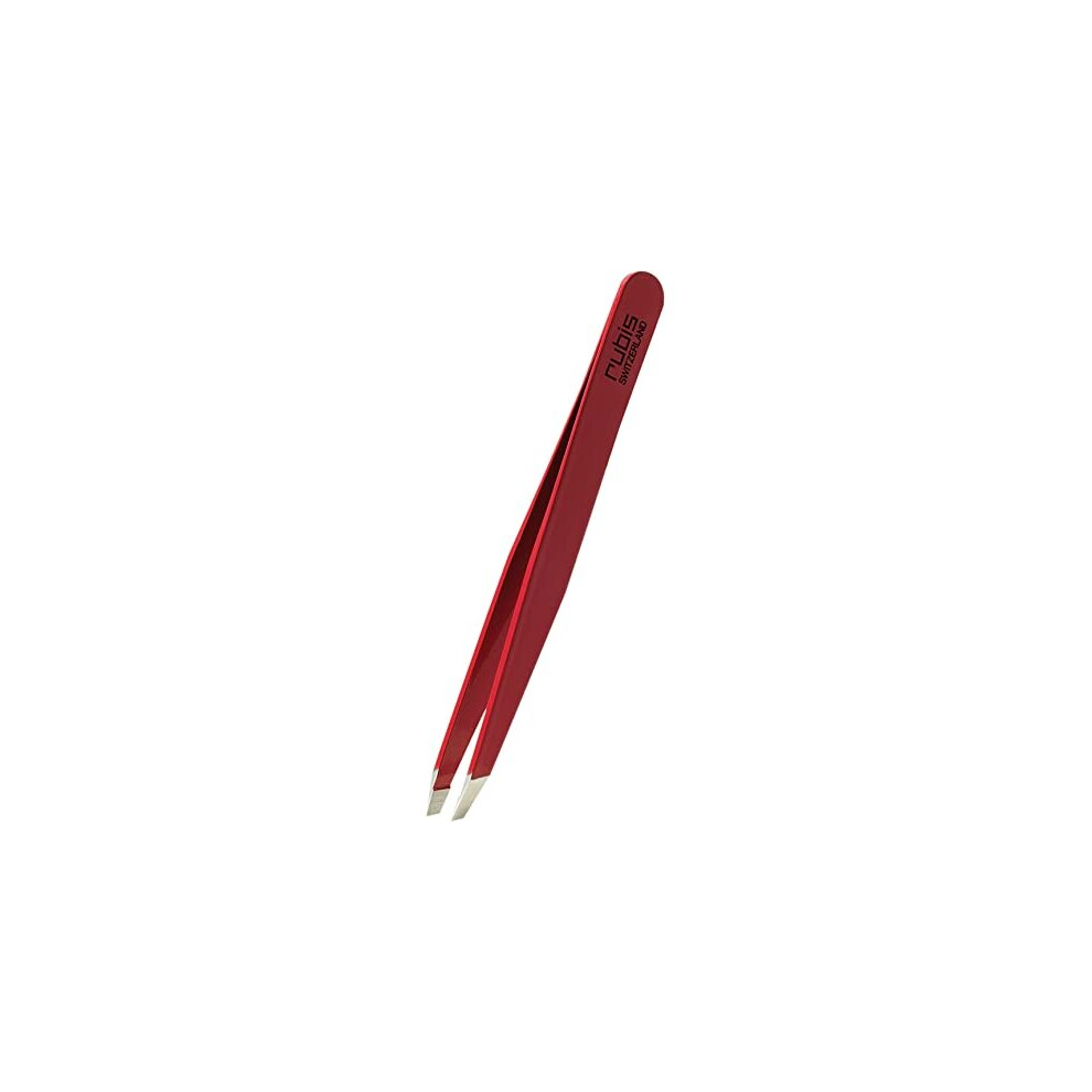 Hair Tweezers Classic Slanted Red