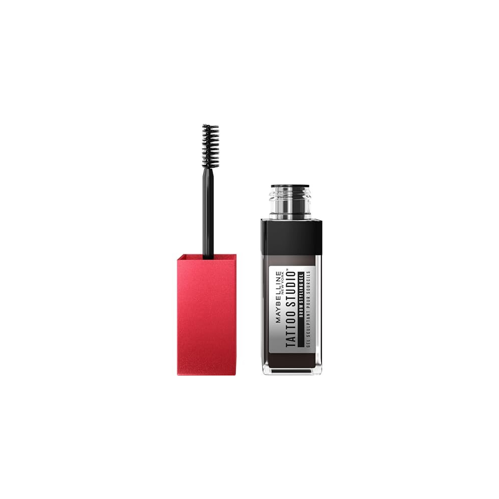 Maybelline Brown Eyebrow Gel Tint, Waterproof And Smudge Proof, Long-Lasting Peel Off Tint, Semi Permanent Brow Gel, Tattoo Brow 36Hr, Medium