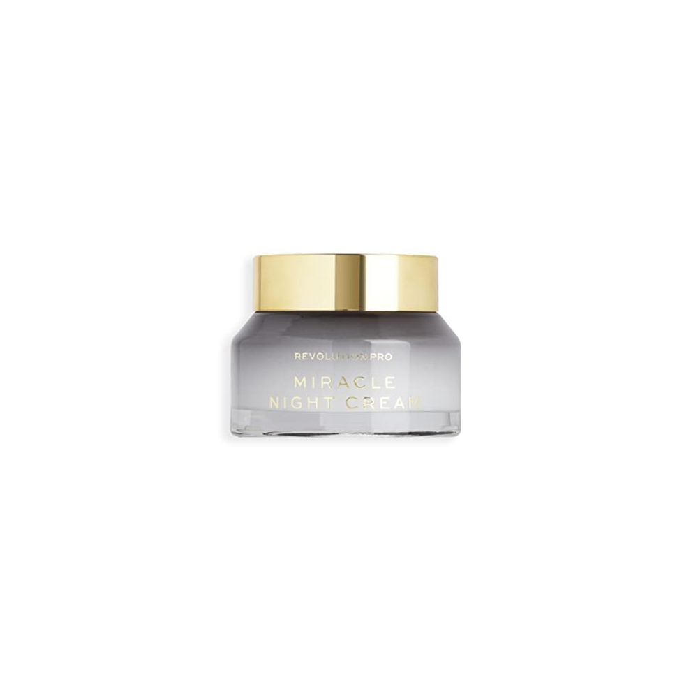 Revolution Pro Cream Miracle Night Smoother, Plumper & Younger-Looking Skin, Restore Skin Overnight, 50Ml