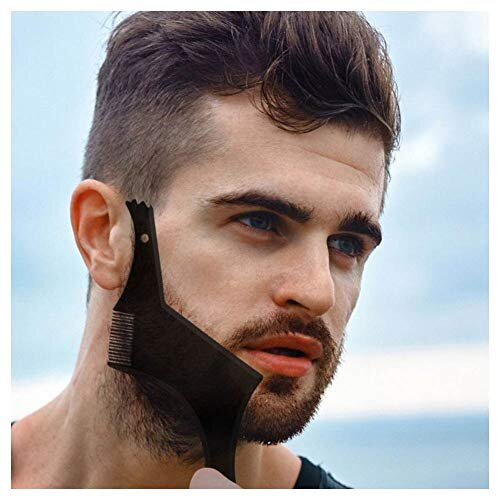 Beard Shaper Template Shaping Tool, Transparent Styling Comb Stencil