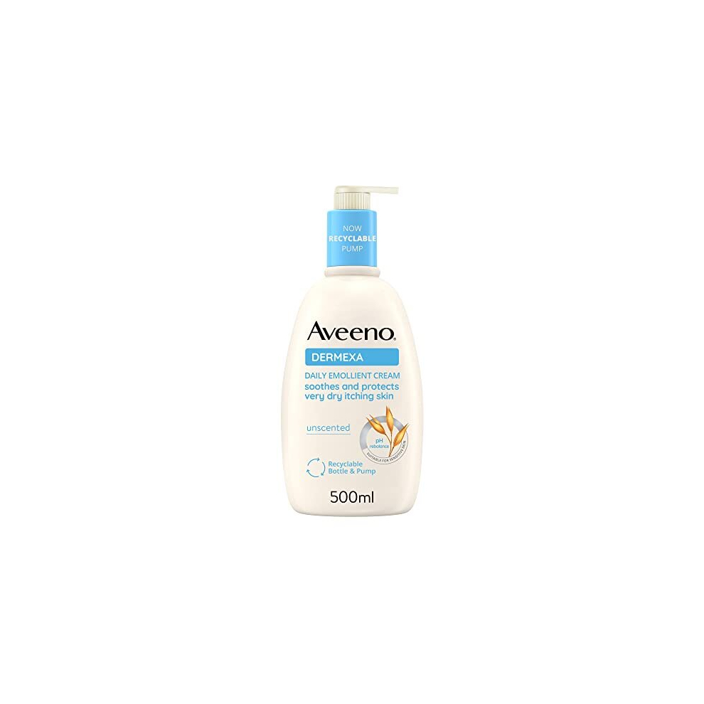 Aveeno Cream Dermexa Daily Emollient With Soothing Triple Oat Complex & Ceramides, Moistures And Protects Very Dry, Itchy & Sensitive Skin And Is Also