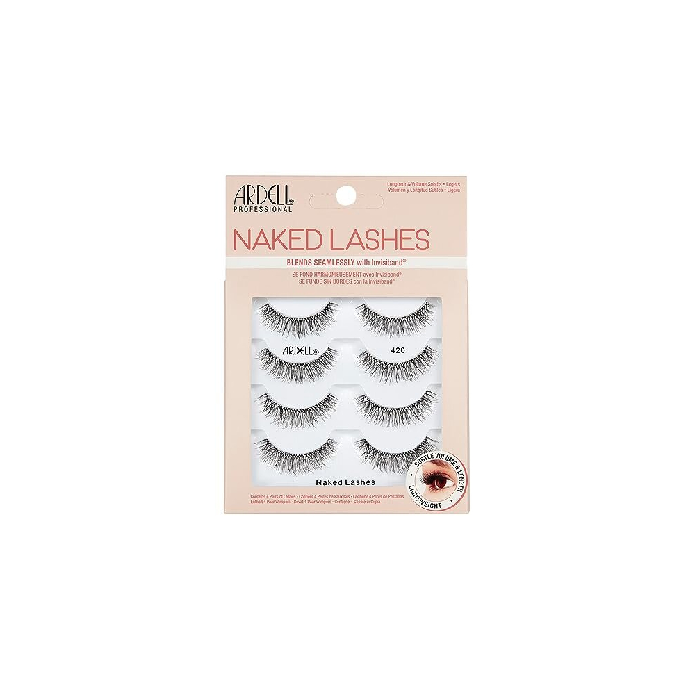 Naked Lashes Multipack - 4 Pairs of False Eyelashes (Style 420)