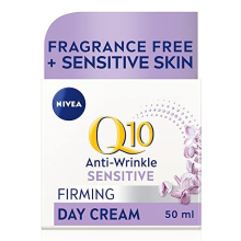 Q10 Anti-Wrinkle Sensitive Firming Day Cream SPF 15 (50ml), Anti-Wrinkle Face Cream with Skin Identical Pure Q10 and Liquorice Extract, Sensitive skin