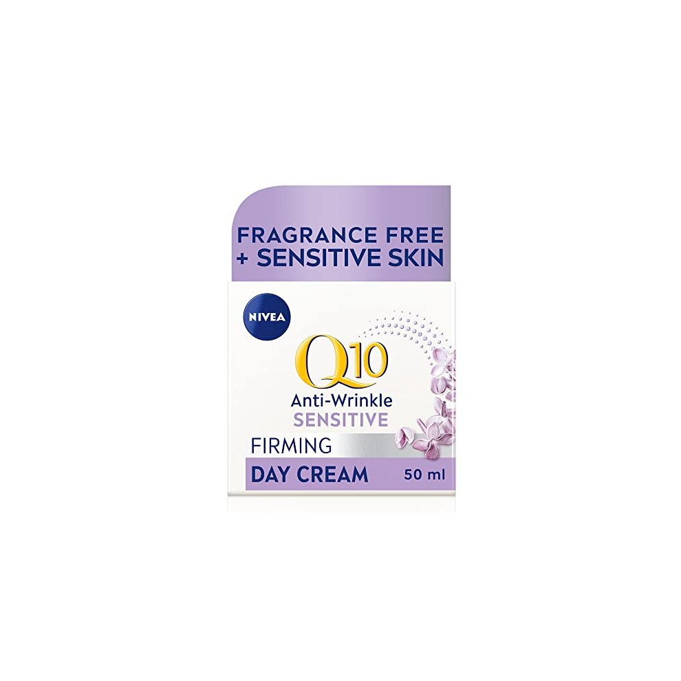 Q10 Anti-Wrinkle Sensitive Firming Day Cream SPF 15 (50ml), Anti-Wrinkle Face Cream with Skin Identical Pure Q10 and Liquorice Extract, Sensitive skin