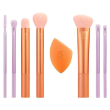 Level Up Brush And Sponge Kit, Makeup Brushes For Eyeshadow, Foundation, Blush, & Bronzer, Makeup Blending Sponge, Professional Quality Makeup Tools,