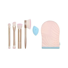 Endless Summer Makeup Brush Kit, Face Brushes, For Foundation and Powder, Premium Quality, 6 Piece Set, Pink