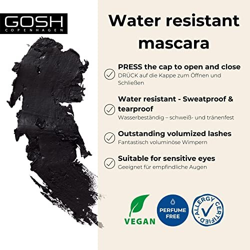 Gosh Just Click It! Waterproof Mascara - 001 Black 1