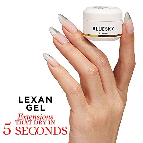 Bluesky Lexan Builder Gel For Nails, Quick Nail Extensions, Clear, 15g (Requires Curing Under UV or LED Lamp) 1