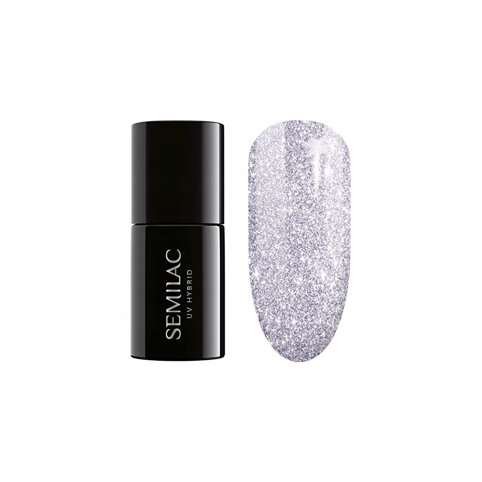 Semilac Silver 461 Hollywood Nail Uv Gel Polish | Long Lasting And Easy To Apply | Soak Off Uv/Led | Perfect For Home And Professional Manicure And Pedicure 7