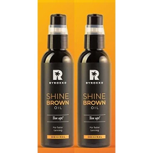 Byrokko Shine Brown Oil - Premium Fast Tan Accelerator XXL 150ml, Pack of 2 (Sunbed & Sun), Vegan & Paraben-Free, 100% Natural Oils