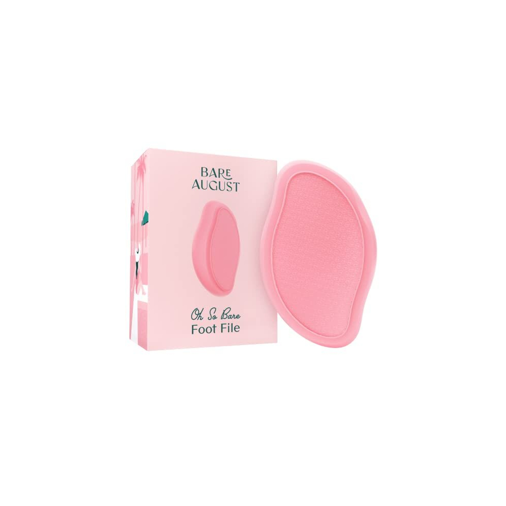 Bare August Glass Foot File Callus Remover- Heel Scraper & In Shower Foot Scrubber Dead Skin Remover - Pedicure Foot Buffer For Soft Feet