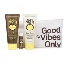 Day Tripper SPF 30 Sun Care Kit, Travel Size Pack with Broad Spectrum Moisturizing Sun Cream Lotion, Sunscreen Lip Balm and Hydrating Cool Down