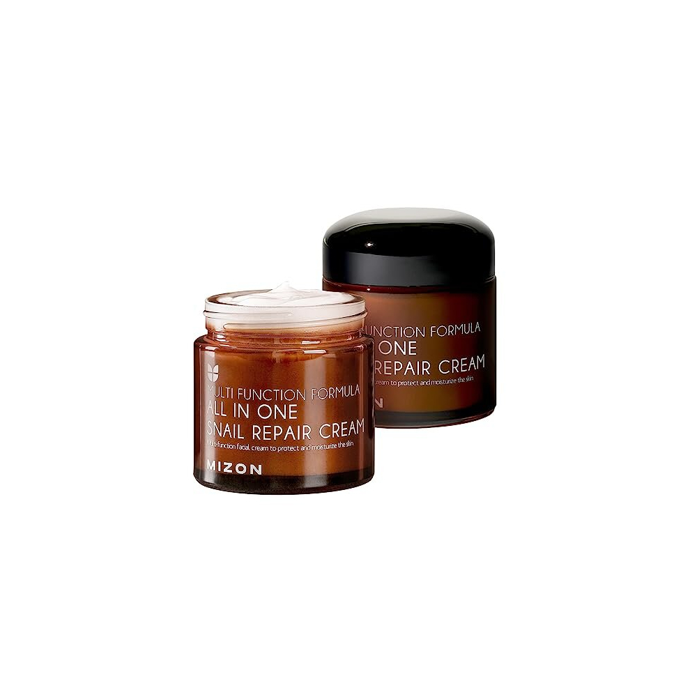 Mizon Cream [Mizon] Snail Repair Face Moisturizer With Snail Mucin Extract, All In One Snail Repair Recovery Korean Skincare, Wrinkle &