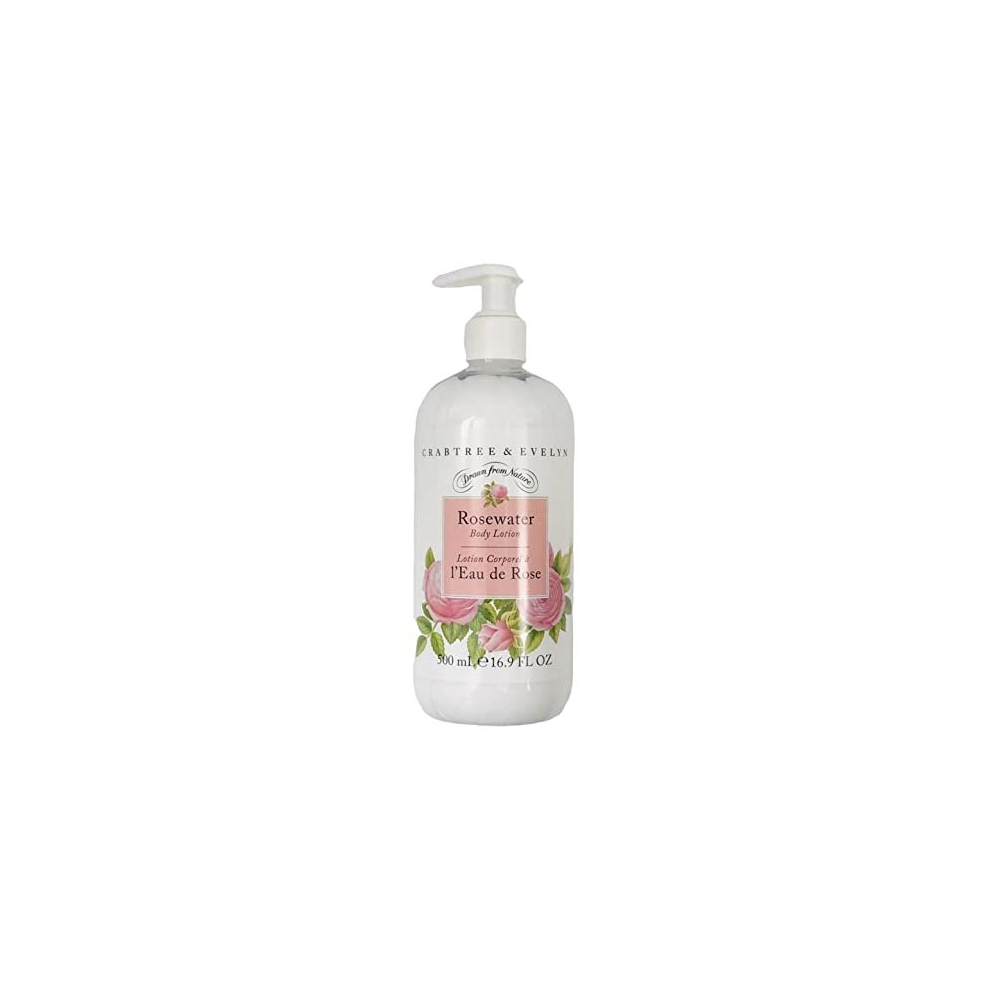 Photos - Cream / Lotion CRABTREE AND EVELYN *** ROSEWATER ** BODY LOTION ** 16.9 OUNCES