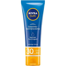 Sun Protection & Care Face Sun Cream with SPF 30 (50 ml), Instant Sun Protection for Face, Neck & Décolleté, Sun Cream with 24-Hour Moisturiser