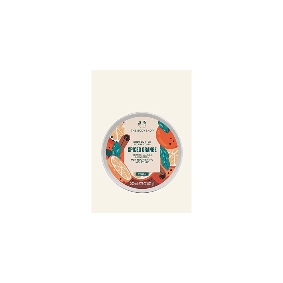 Spiced Orange Body Butter Dry Skin 96 HR Moisture Vanilla Cinnamon 200ml