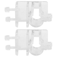 2Pcs Aquarium Water Pipe Hose Holder Pipe Clamp Mounting Clip Aquarium Soft Tube Fixture Holder Fixing Clip Acrylic Transparent Fish Tank Tube Clamp