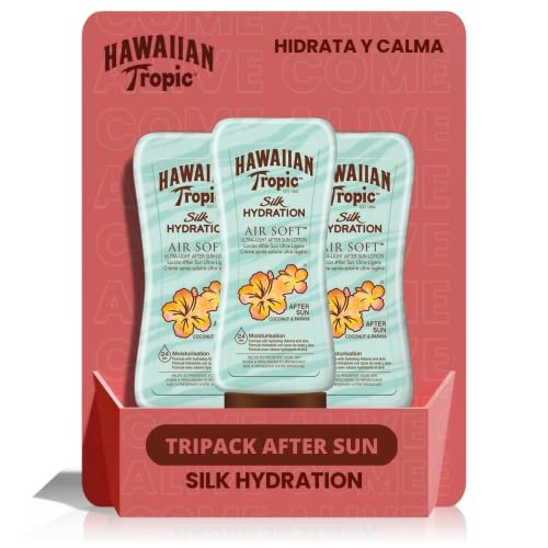 Hawaiian Tropic Air Soft Silk After Sun Hydration Lotion, 180 ml