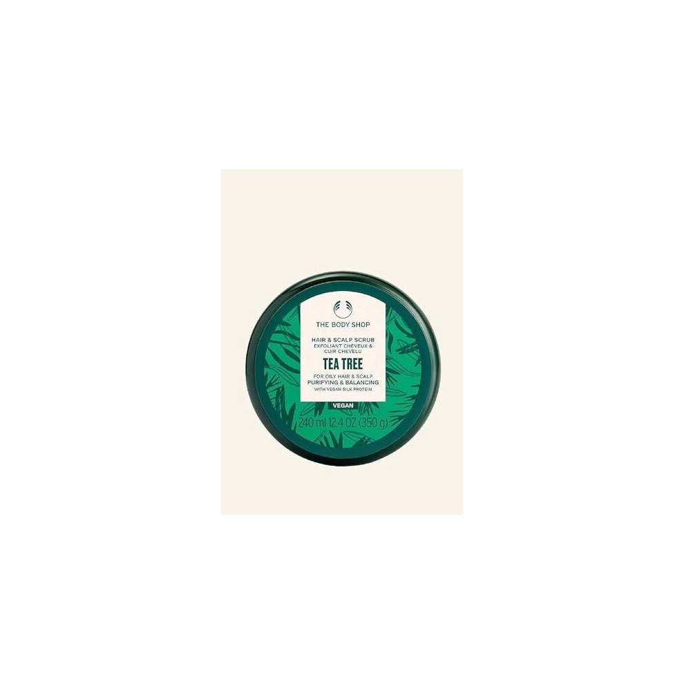 Tea Tree Purifying & Balancing Hair & Scalp Scrub Vegan silk Protein 240ml