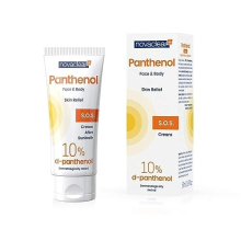 Novaclear Panthenol for Face and Body Soothing After Sun Cream 50 ml Cream with Panthenol Against Sunburn by Equalan Pharma.
