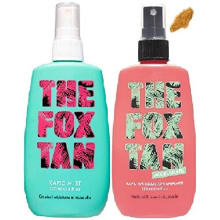 (2 PACK) The Fox Tan Rapid Tanning Mist x 120ml & The Fox Tan Rapid WATERMELON Shimmer Tanning Mist x 120ml Tan Accelerator