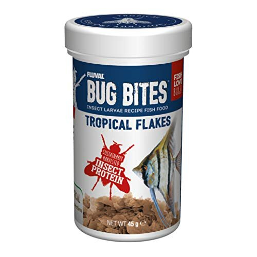 Fluval Bug Bites Tropical Flakes Fish Food 45g