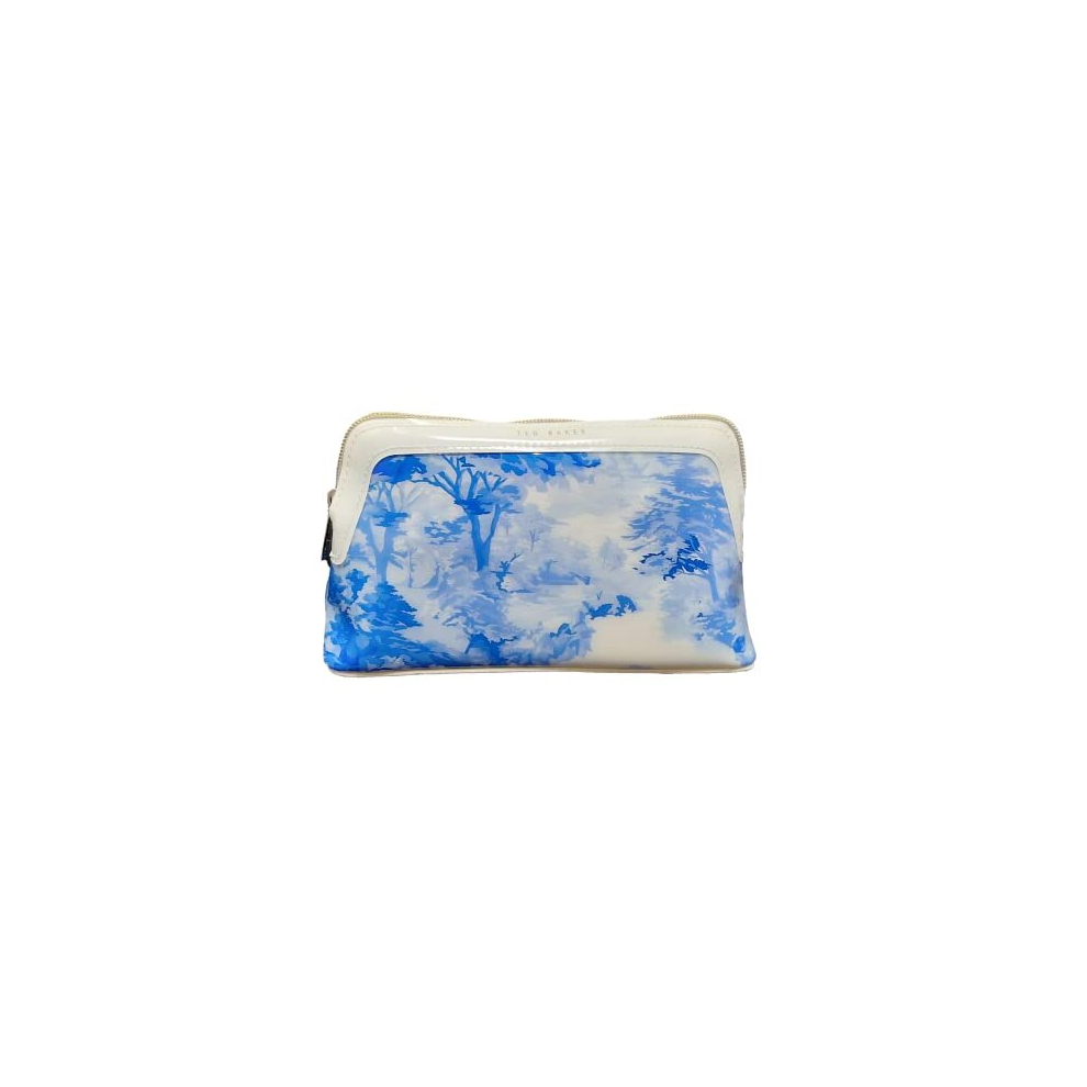 Roxxi Romantic Printed Make up Bag Cosmetic Bag in White