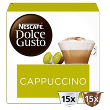 NESCAFE Dolce Gusto Cappuccino Coffee Pods - total of 45 Cappuccino Coffee Capsules - Italian Classic Coffee (3 Packs)