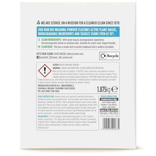 Ecover Non-Bio Laundry Powder, 25 Wash(Packaging may vary) 1