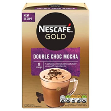 Nescafe Gold Double Choc Mocha Instant Coffee Sachets (Pack of 6, Total 48 Sachets)