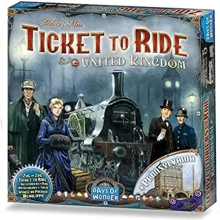 | Ticket to Ride United Kingdom Board Game EXPANSION | Board Game for Adults and Family | Train Game | Ages 8+ | For 2 to 5 players | Average Playtime