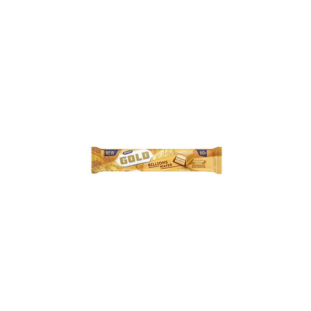 NEW MCVITIES GOLD BILLIONS WAFER PM 60P BOX OF 24